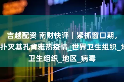 吉越配资 南财快评｜紧抓窗口期，积极合力扑灭基孔肯雅热疫情_世界卫生组织_地区_病毒